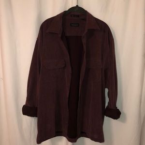 Soft Suede Button Up